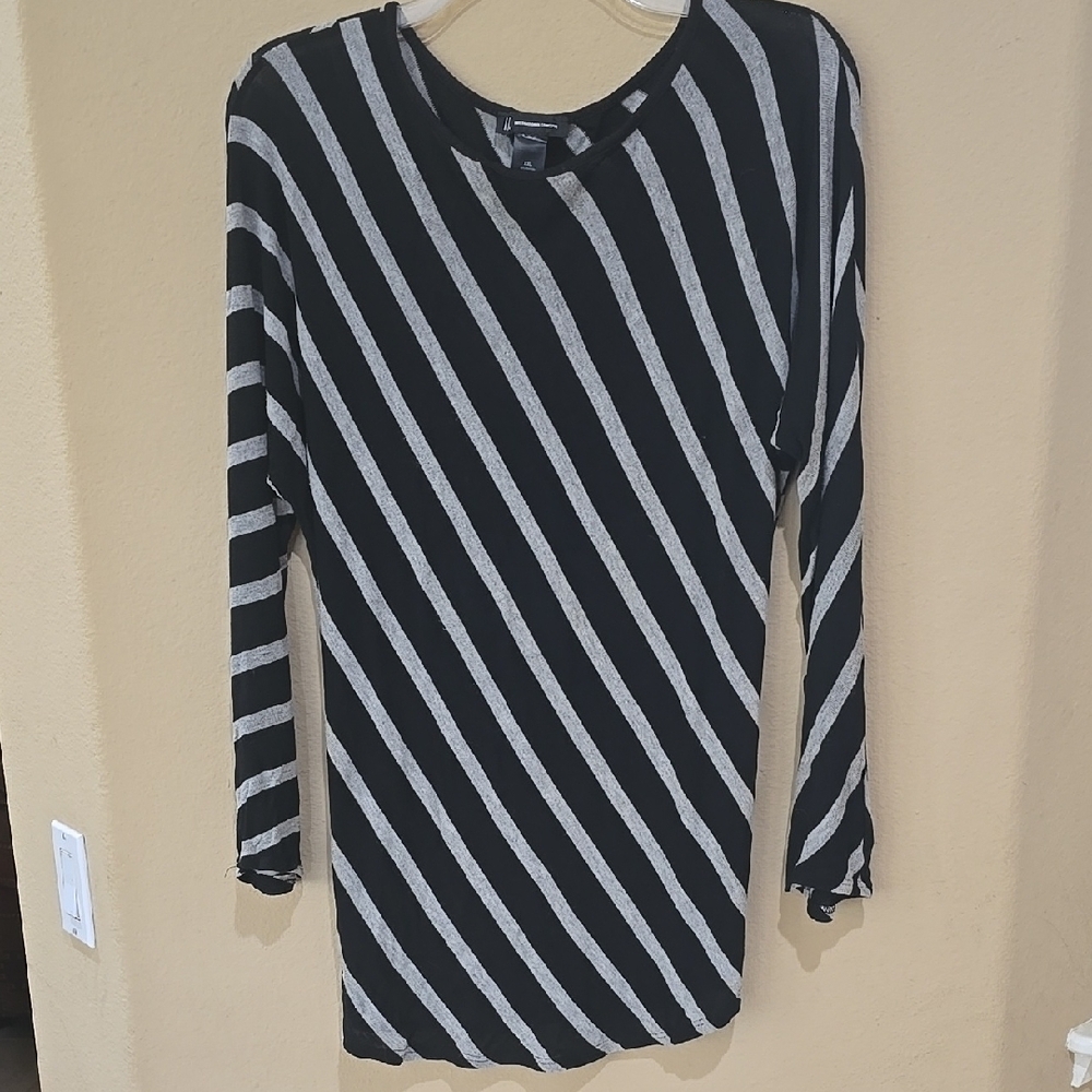 INC Black & Grey Tunic